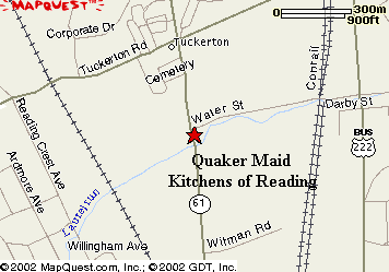  map to quaker maid kitchens 